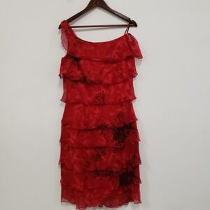 Pentimento Womens Silk Floral Whimsigoth Dress Size 10 Event Romantic Occasion